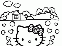 Hello Kitty con corazones